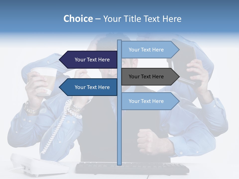 Busy Business Man PowerPoint Template