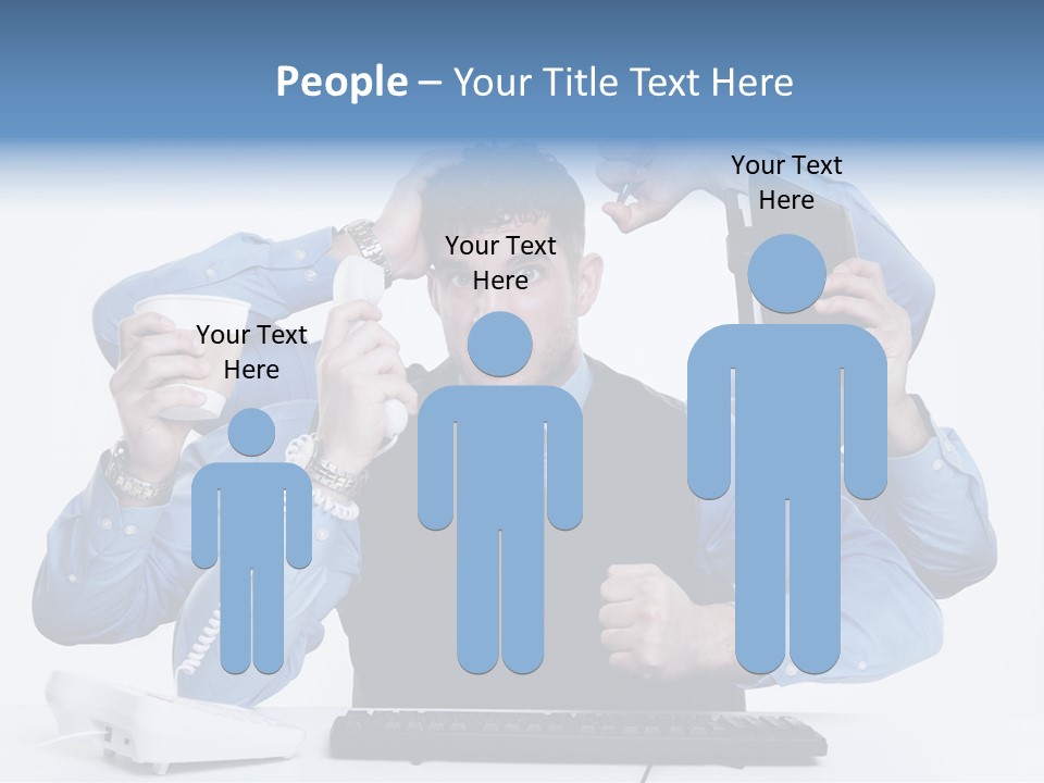 Busy Business Man PowerPoint Template