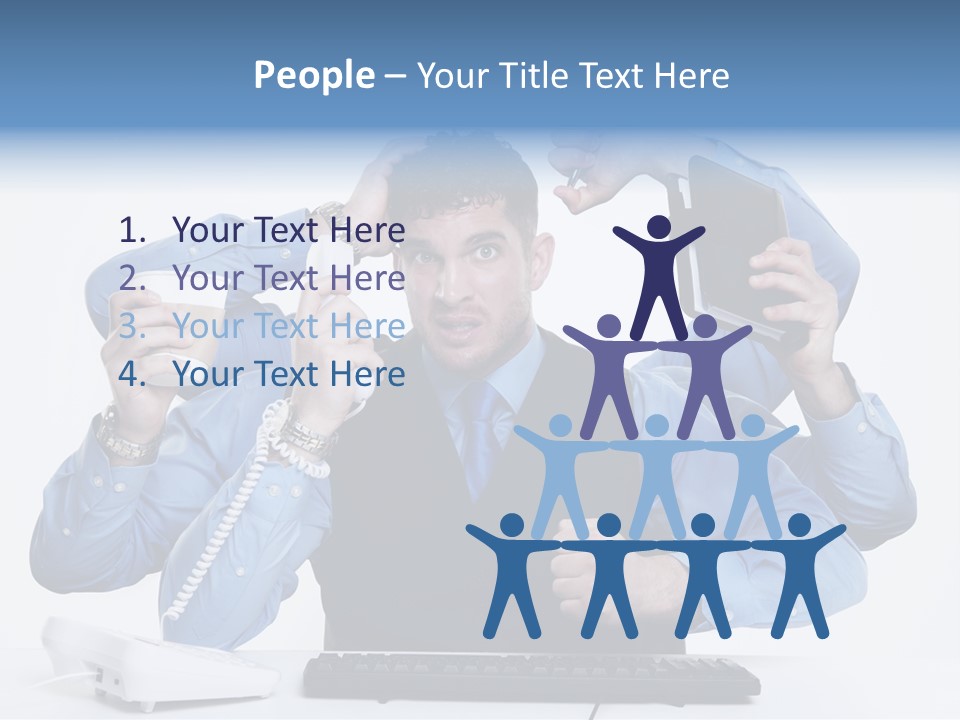 Busy Business Man PowerPoint Template