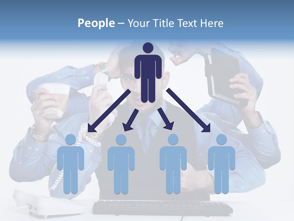 Busy Business Man PowerPoint Template