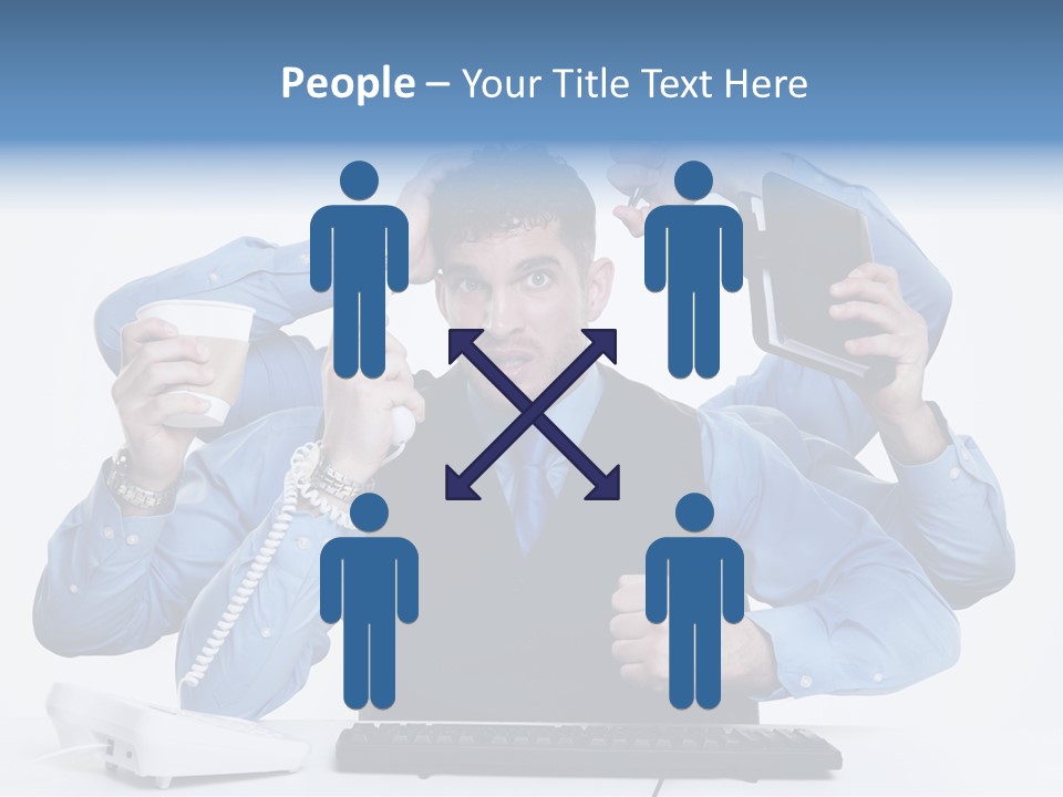 Busy Business Man PowerPoint Template