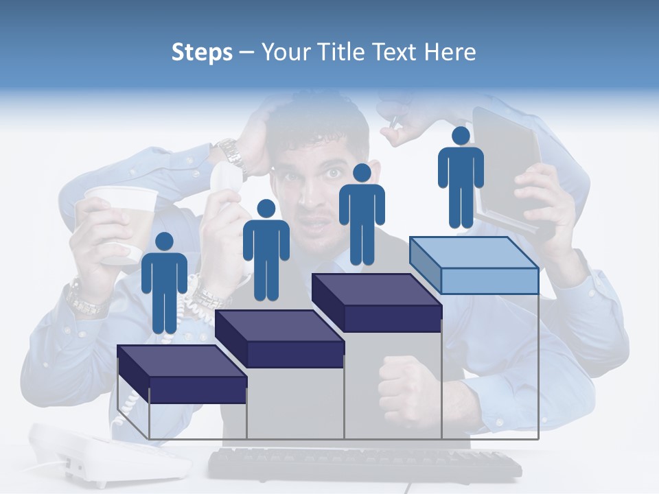 Busy Business Man PowerPoint Template