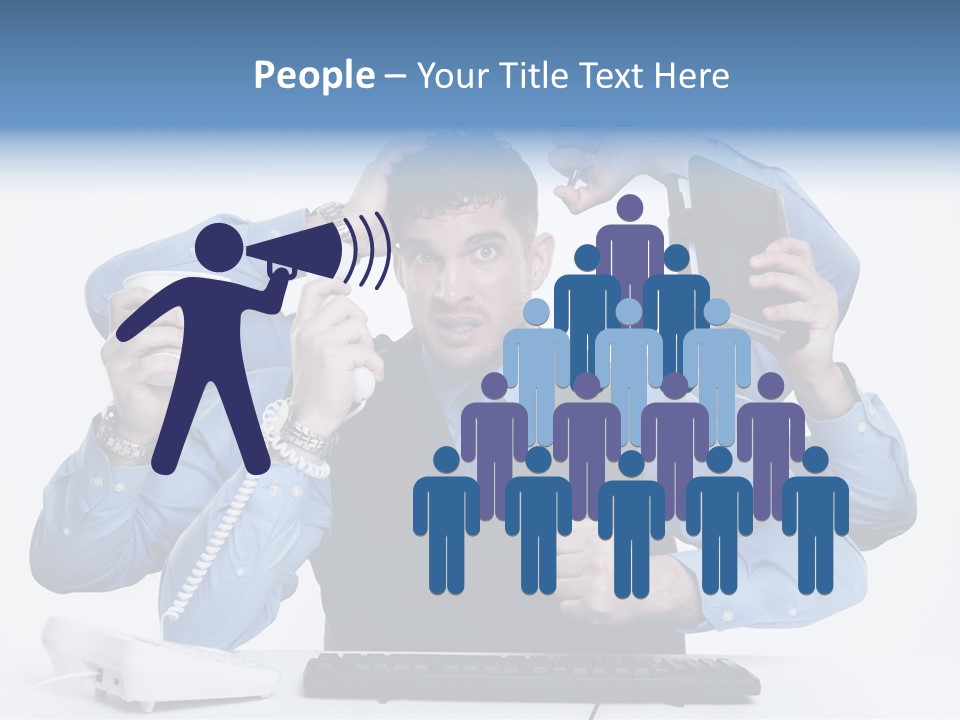 Busy Business Man PowerPoint Template