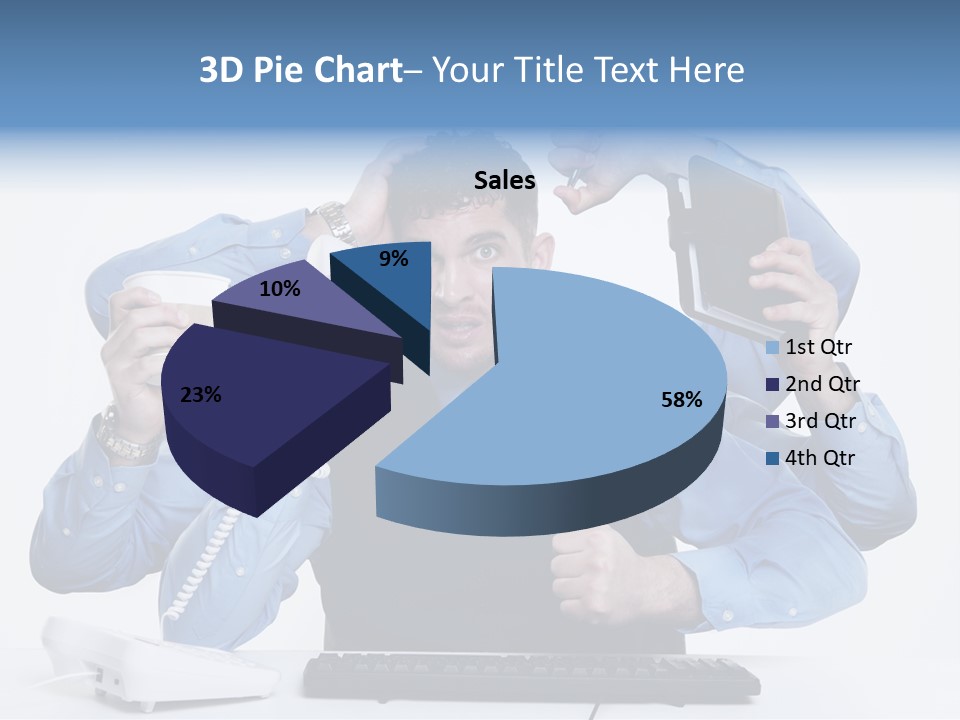 Busy Business Man PowerPoint Template