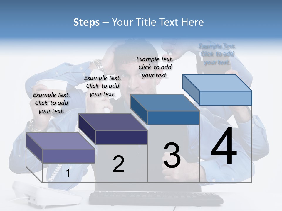 Busy Business Man PowerPoint Template