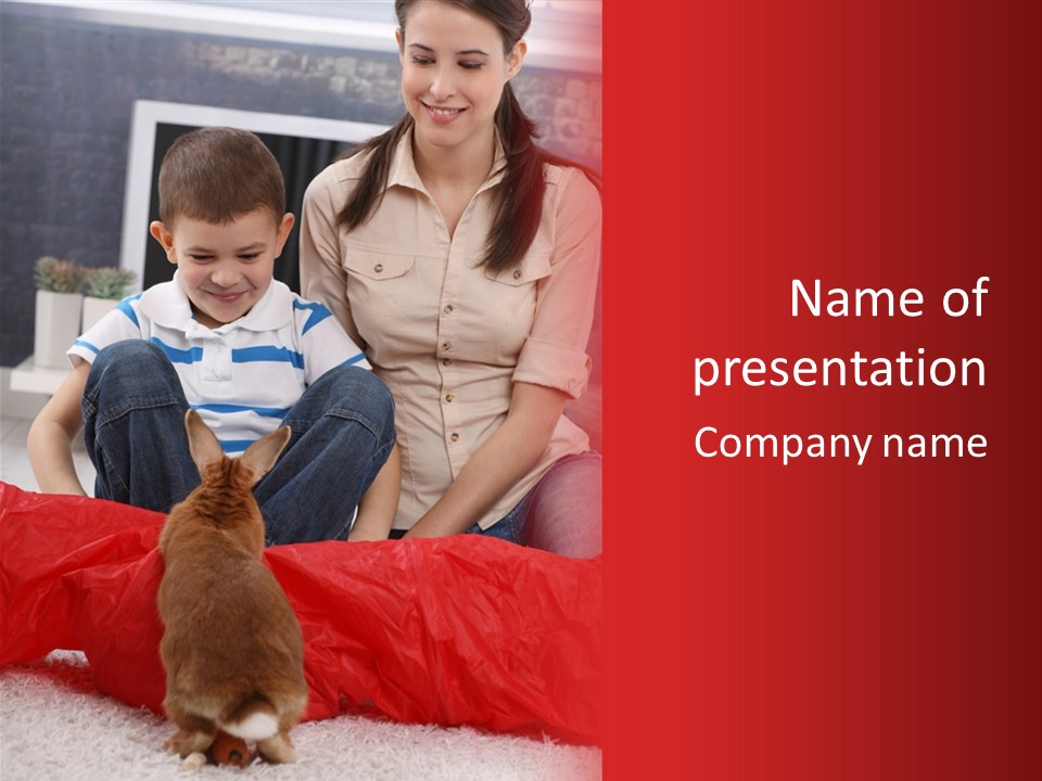 Mom Enjoying Living PowerPoint Template