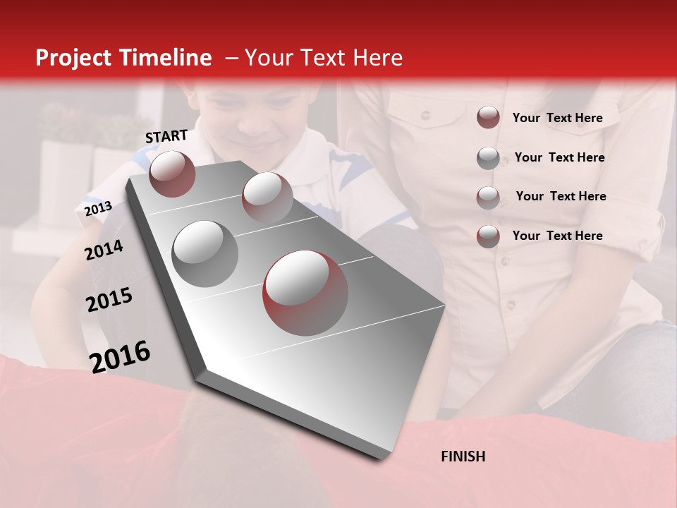 Mom Enjoying Living PowerPoint Template