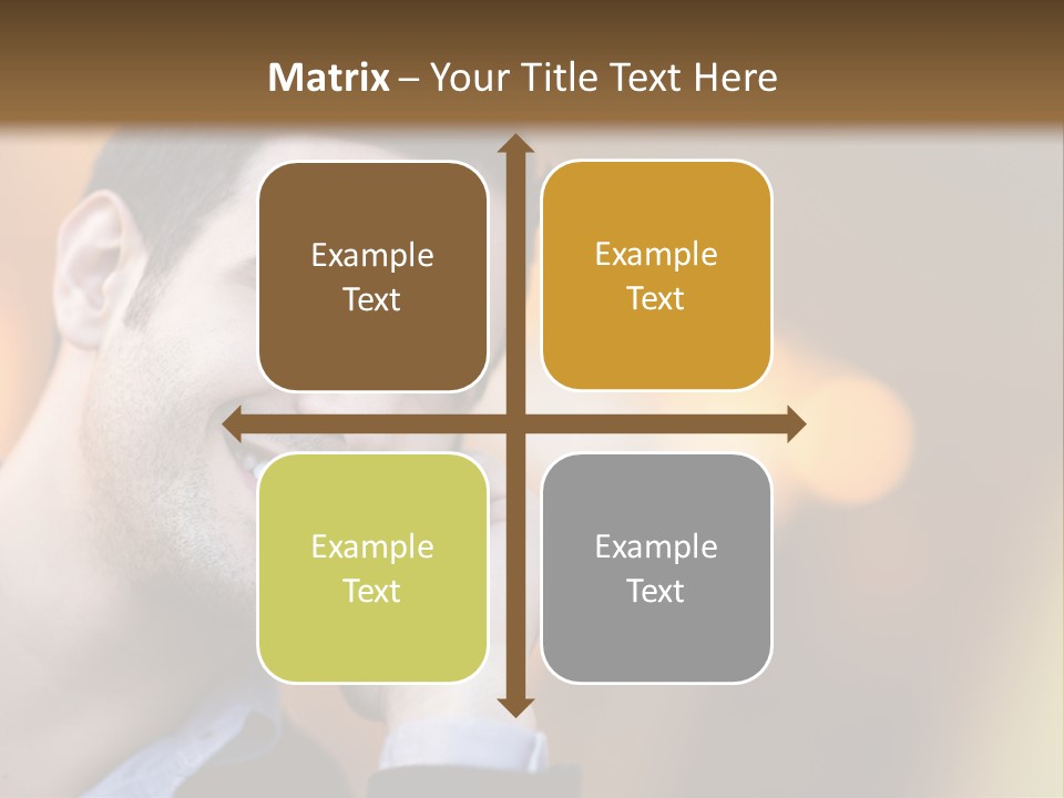 Communicate Successful Cheerful PowerPoint Template
