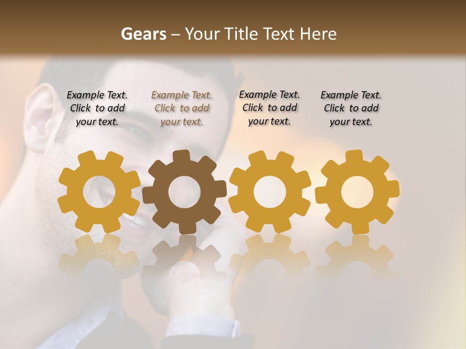 Communicate Successful Cheerful PowerPoint Template