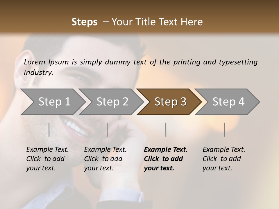 Communicate Successful Cheerful PowerPoint Template