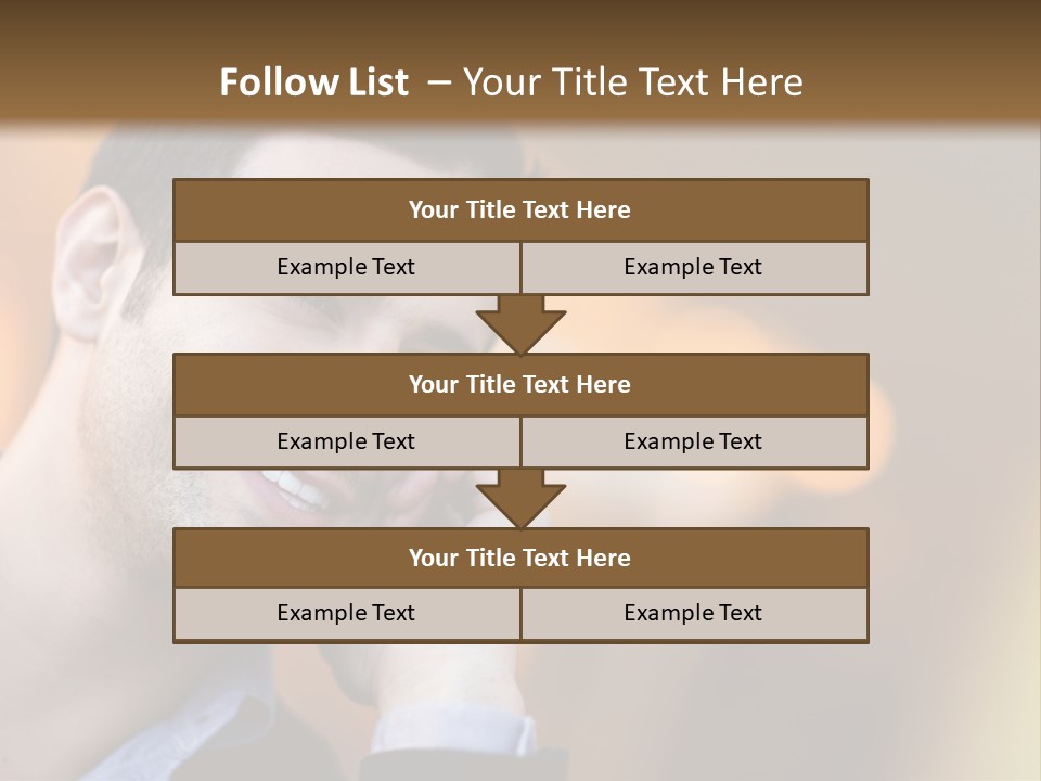 Communicate Successful Cheerful PowerPoint Template