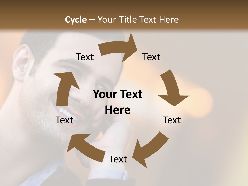 Communicate Successful Cheerful PowerPoint Template