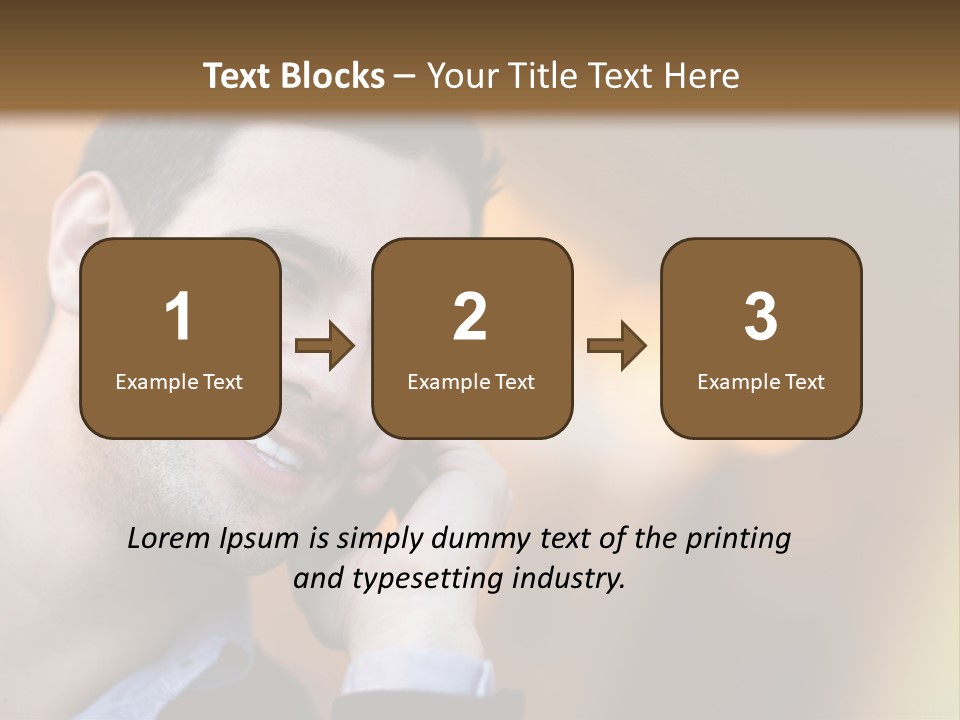 Communicate Successful Cheerful PowerPoint Template