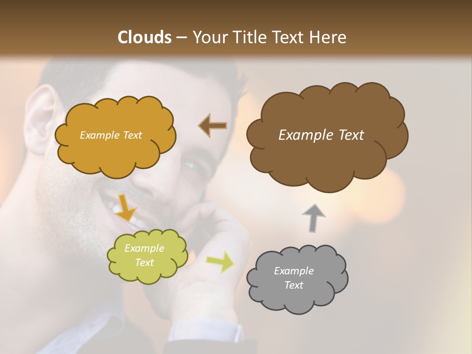 Communicate Successful Cheerful PowerPoint Template