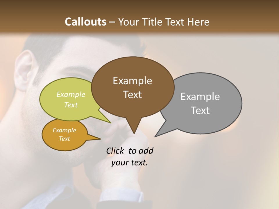 Communicate Successful Cheerful PowerPoint Template