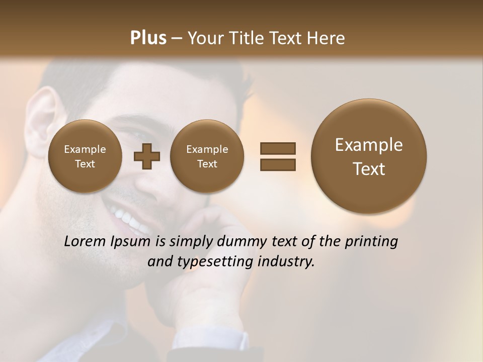 Communicate Successful Cheerful PowerPoint Template