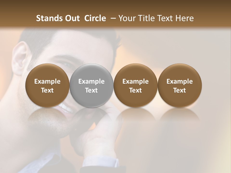 Communicate Successful Cheerful PowerPoint Template