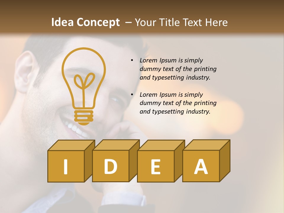 Communicate Successful Cheerful PowerPoint Template