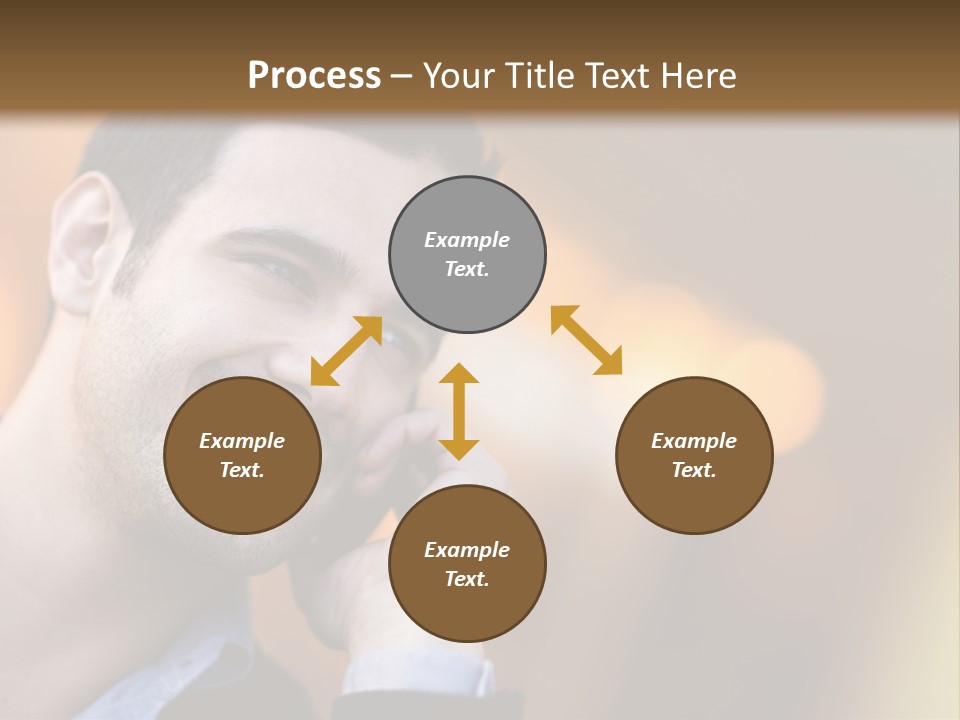 Communicate Successful Cheerful PowerPoint Template