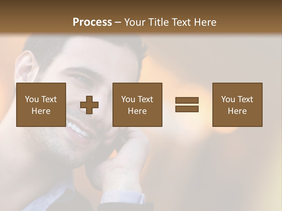 Communicate Successful Cheerful PowerPoint Template