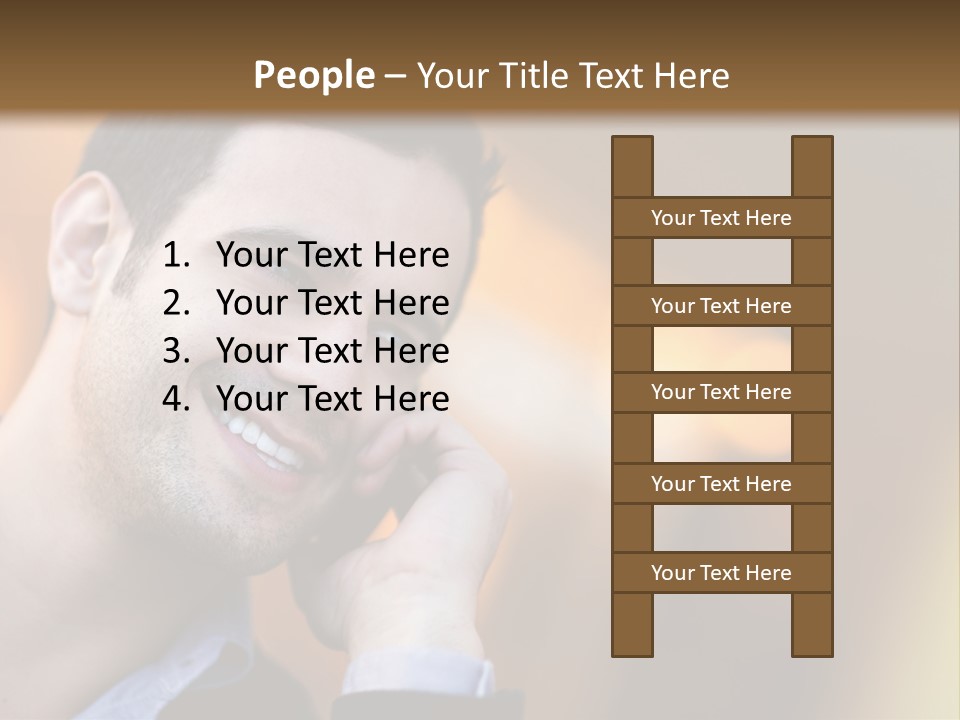 Communicate Successful Cheerful PowerPoint Template