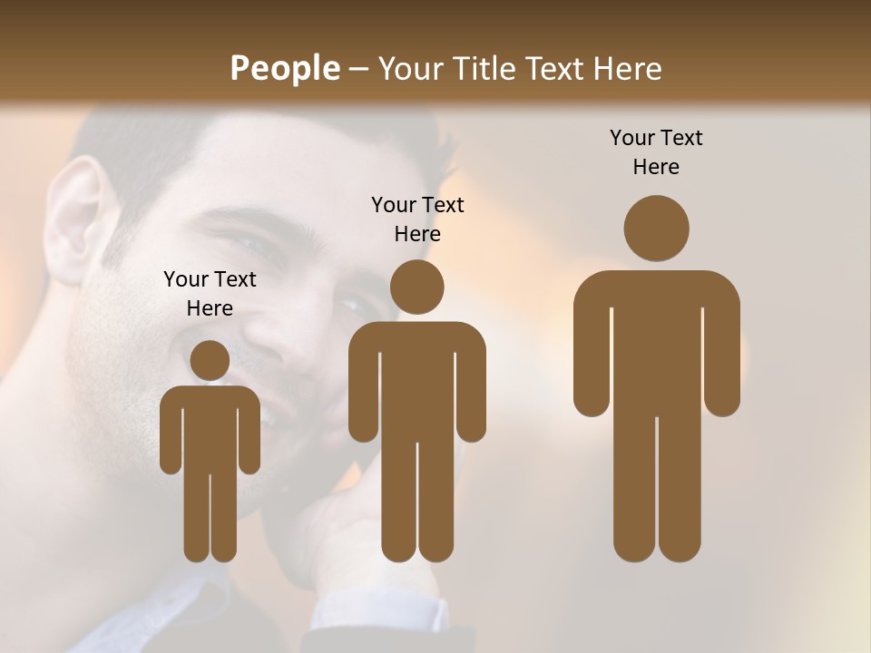 Communicate Successful Cheerful PowerPoint Template