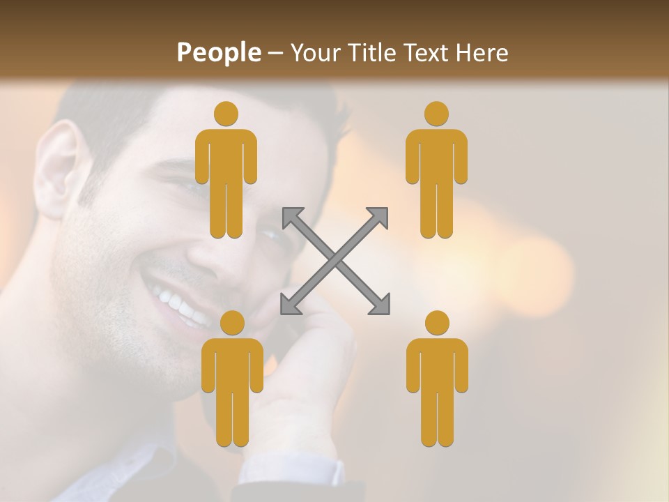 Communicate Successful Cheerful PowerPoint Template