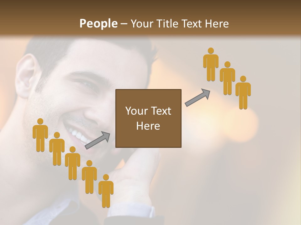 Communicate Successful Cheerful PowerPoint Template