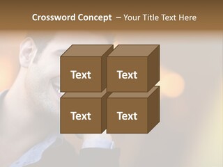 Talking Businessman Business PowerPoint Template