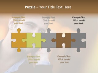 Talking Businessman Business PowerPoint Template