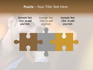 Talking Businessman Business PowerPoint Template