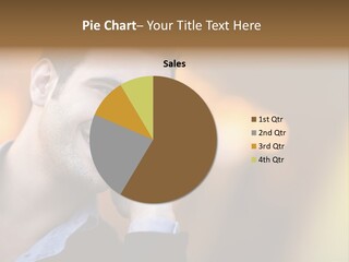 Talking Businessman Business PowerPoint Template