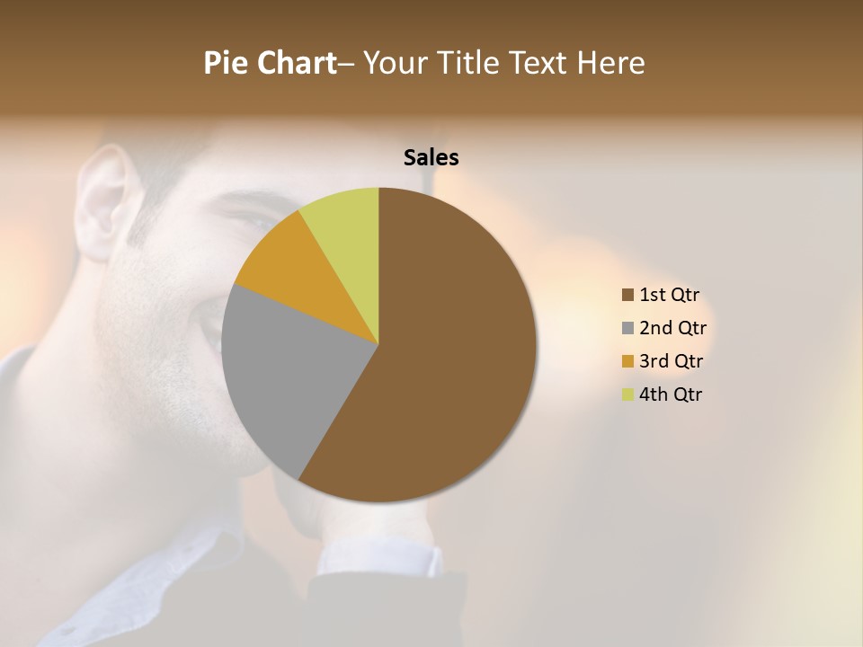 Talking Businessman Business PowerPoint Template