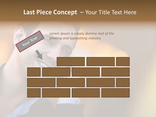Talking Businessman Business PowerPoint Template