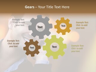 Talking Businessman Business PowerPoint Template