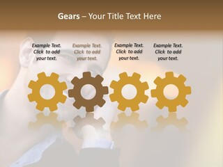 Talking Businessman Business PowerPoint Template