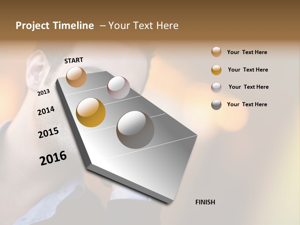 Talking Businessman Business PowerPoint Template
