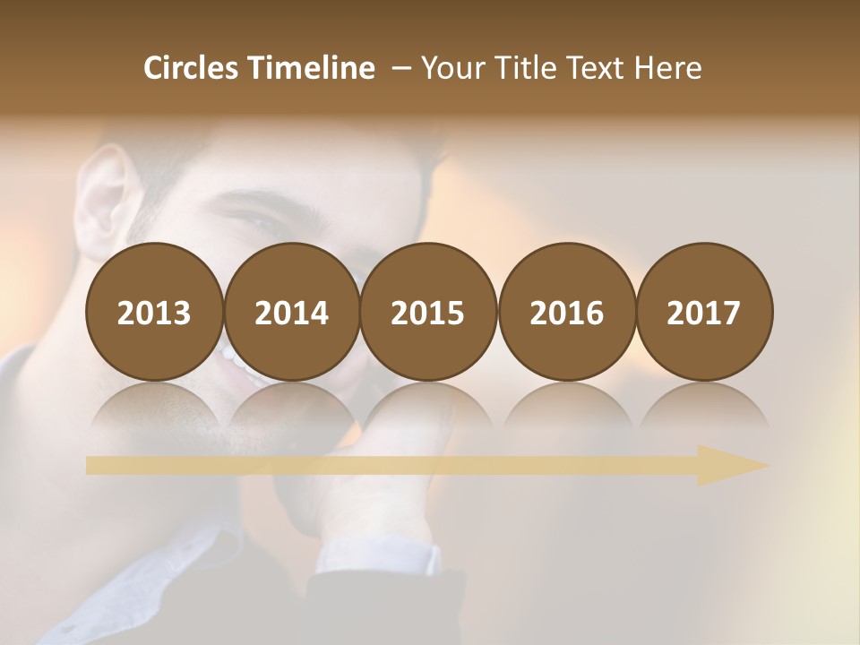 Talking Businessman Business PowerPoint Template