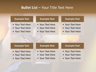 Talking Businessman Business PowerPoint Template