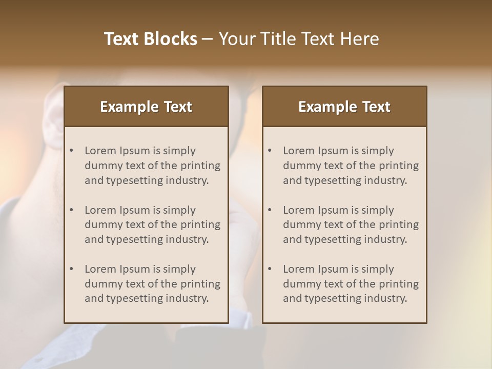 Talking Businessman Business PowerPoint Template