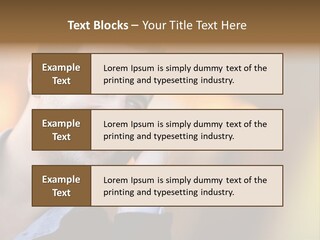 Talking Businessman Business PowerPoint Template