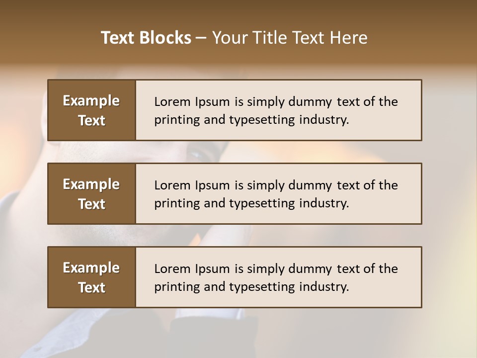 Talking Businessman Business PowerPoint Template