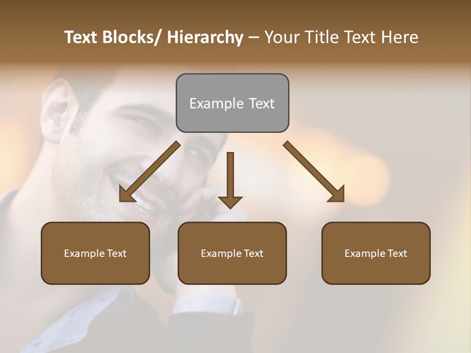 Talking Businessman Business PowerPoint Template