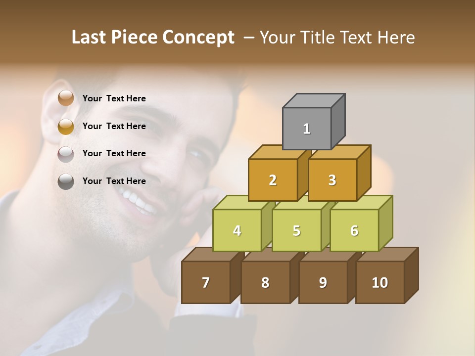 Talking Businessman Business PowerPoint Template