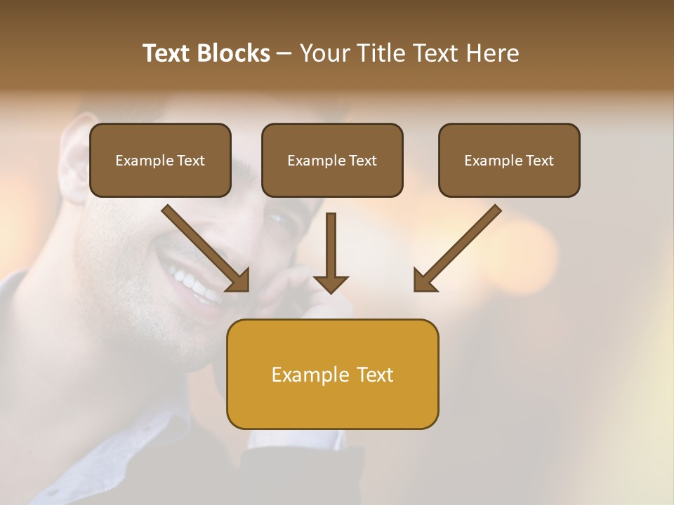 Talking Businessman Business PowerPoint Template