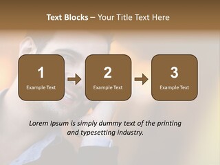 Talking Businessman Business PowerPoint Template