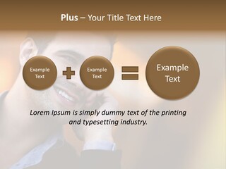 Talking Businessman Business PowerPoint Template