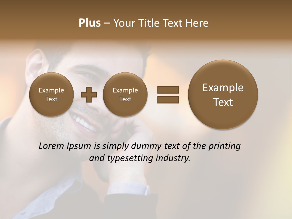 Talking Businessman Business PowerPoint Template
