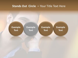 Talking Businessman Business PowerPoint Template