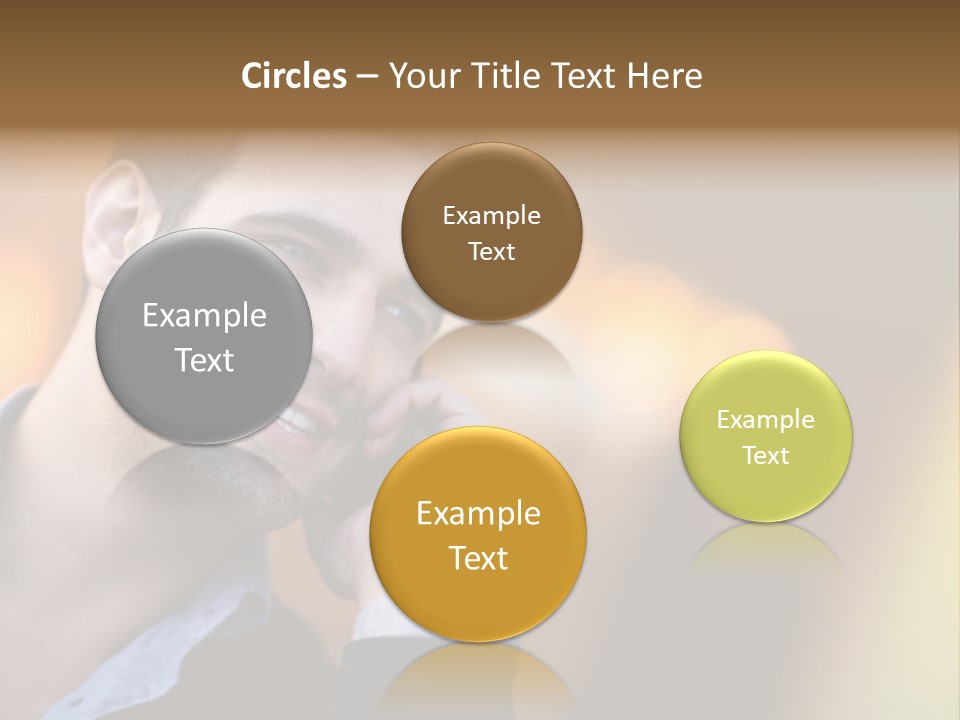 Talking Businessman Business PowerPoint Template